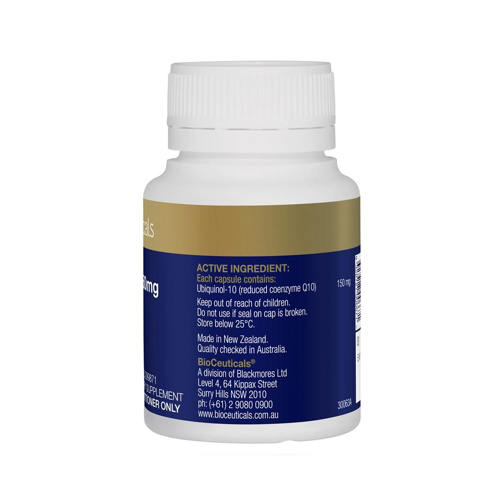 BioCeuticals Ubiquinol BioActive 150mg 30  Capsules