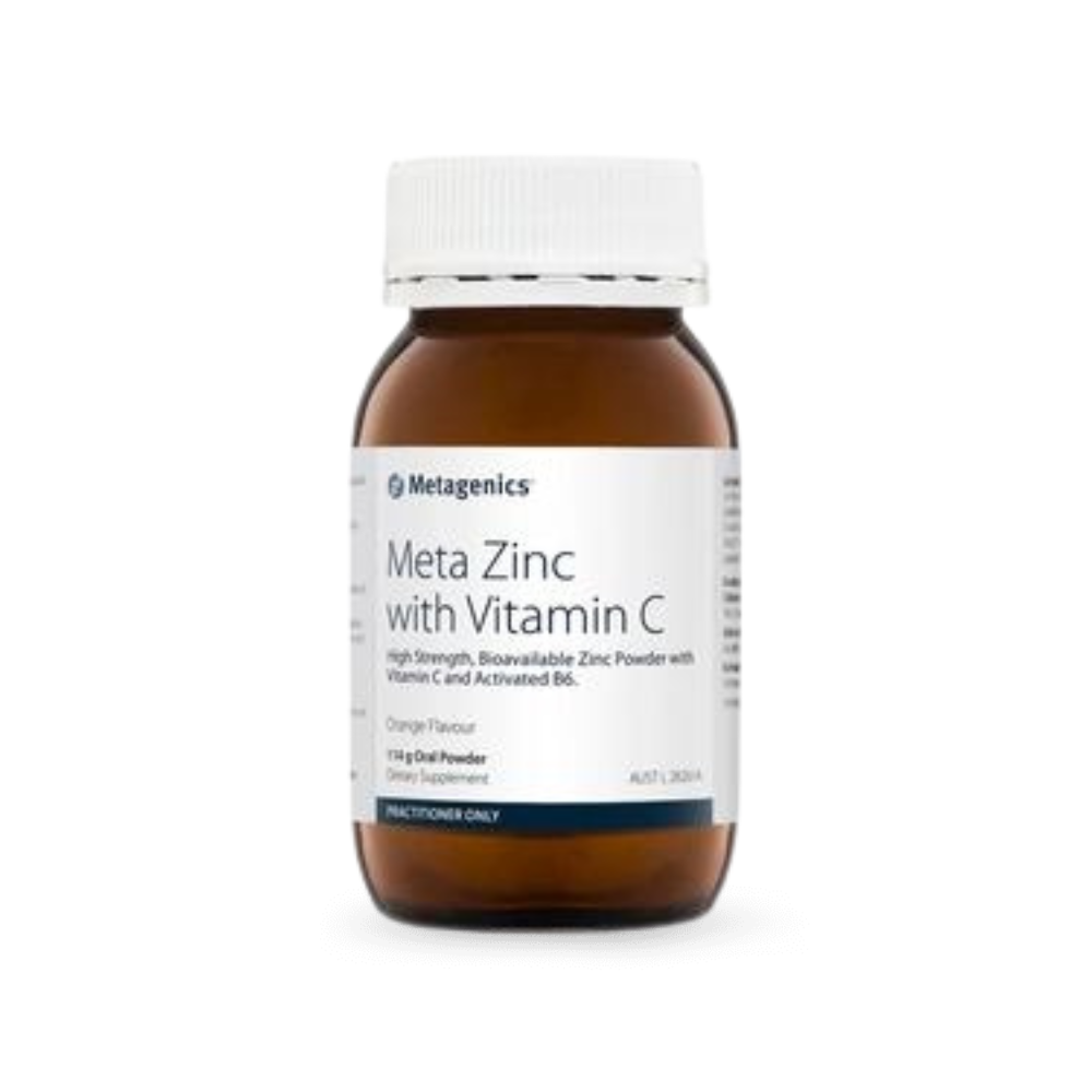 Metagenics Meta Zinc with Vitamin C Orange flavour 114g oral powder