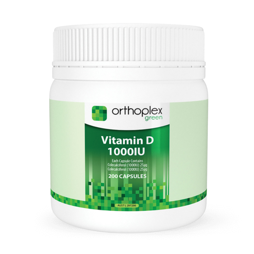 Orthoplex Green Vitamin D 1000IU 200 Capuless