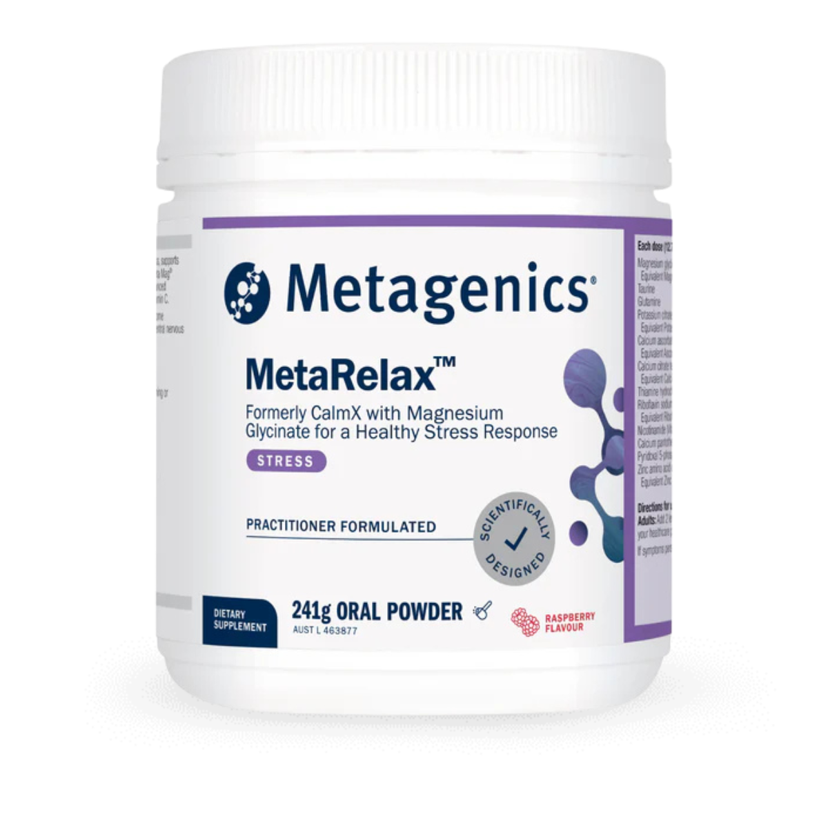 Metagenics MetaRelax Tropical 241g Powder ( formaly CalmX)