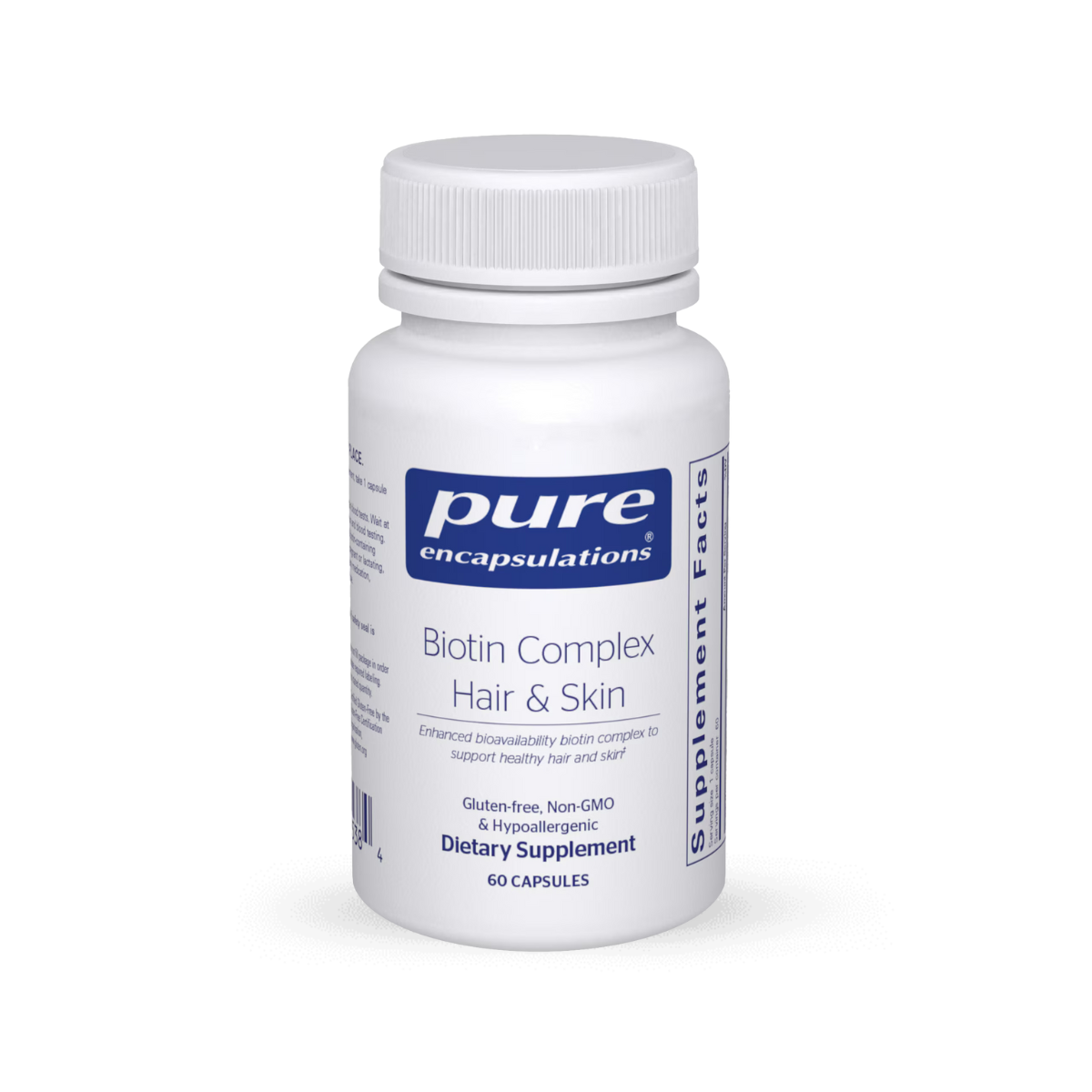 Pure Encapsulations Biotin Complex Hair & Skin 60 Capsules