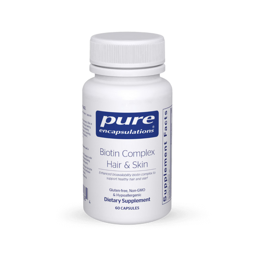 Pure Encapsulations Biotin Complex Hair & Skin 60 Capsules