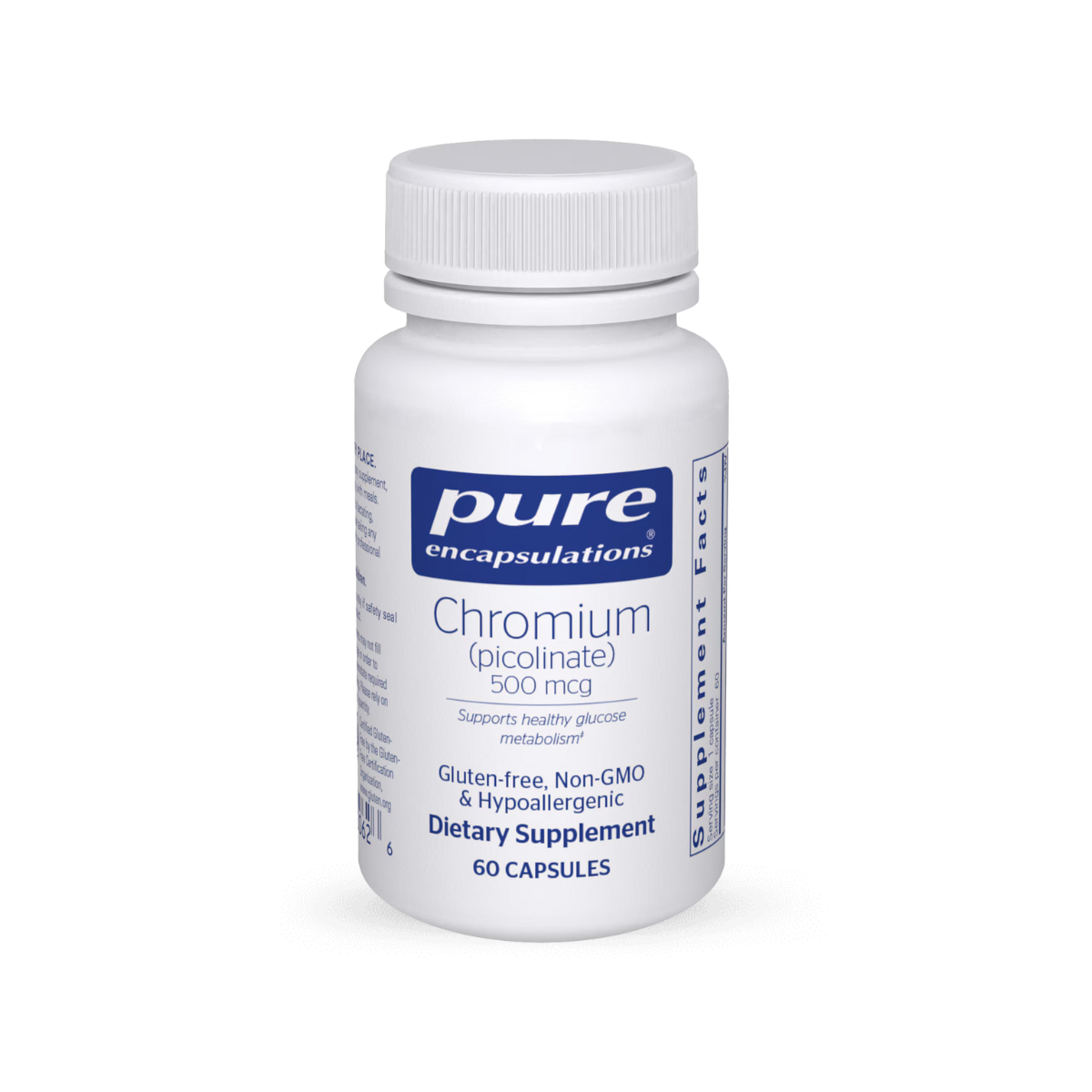 Pure Encapsulations Chromium (picolinate) 500mcg 60c