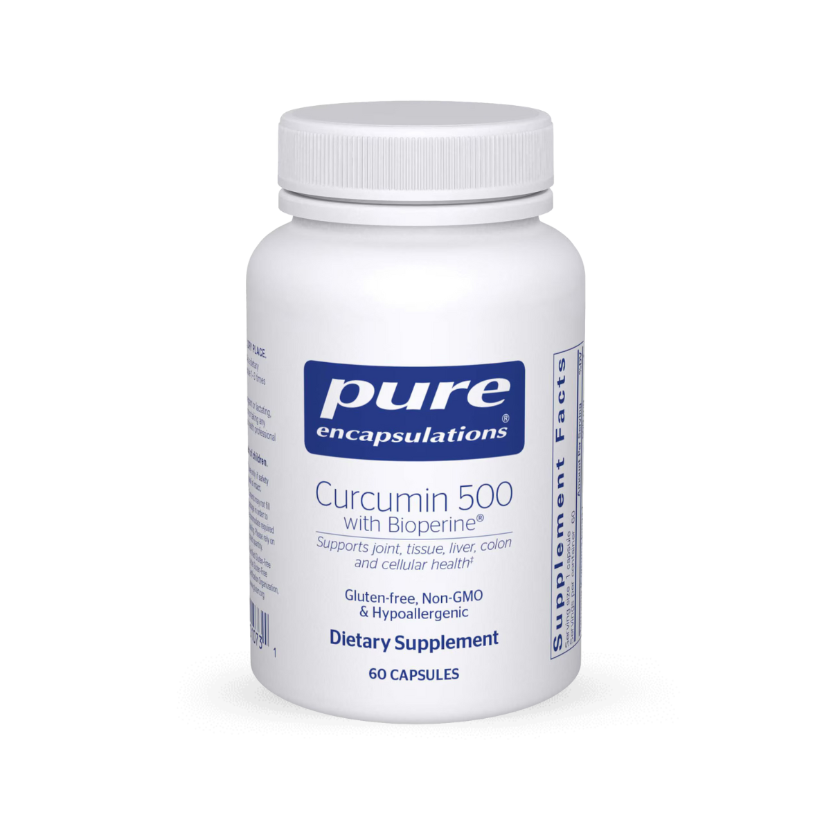 Pure Encapsulations Curcumin 500 with Bioperine 60 Capsules