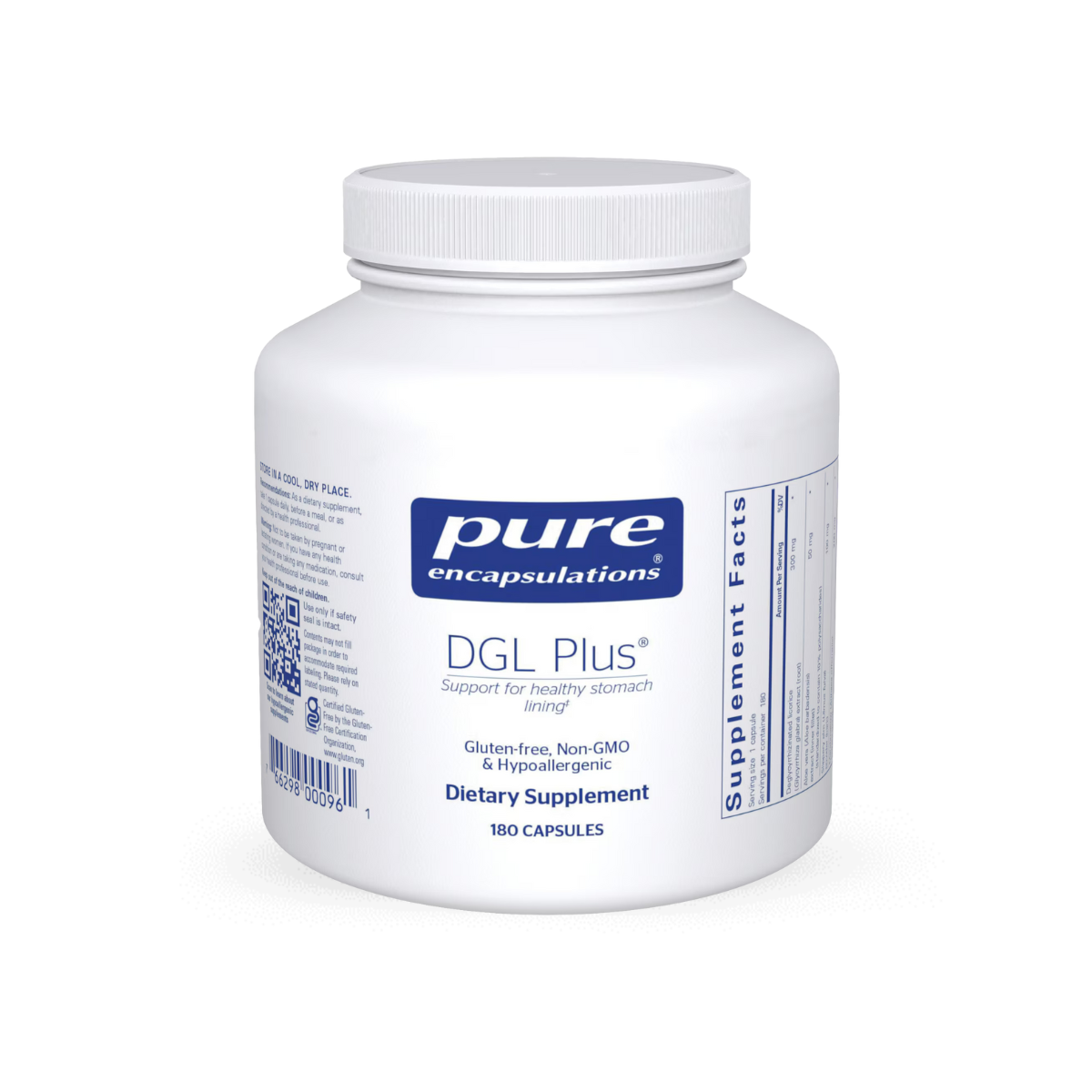 Pure Encapsulations DGL Plus 180 Capsules 