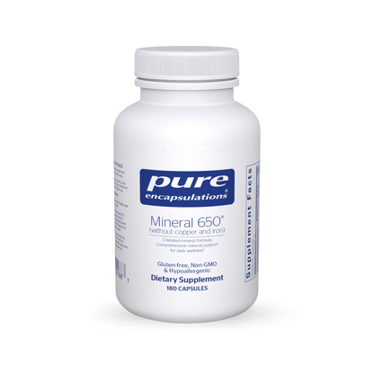 Pure Encapsulations Mineral 650 Without Copper And Iron - 180 Capsules