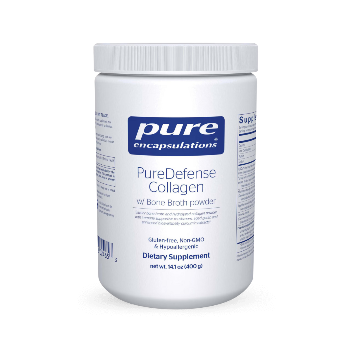 Pure Encapsulations PureDefense Collagen w/ Bone Broth powder 400g