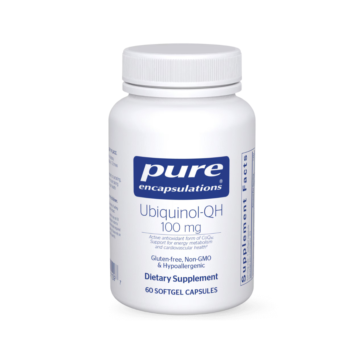 Pure Encapsulations Ubiquinol-QH 100 mg 60 Softgel Capsules