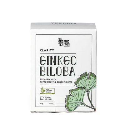 The Organic Tea Box Clarity - Ginkgo, Peppermint & Elderflower 40g