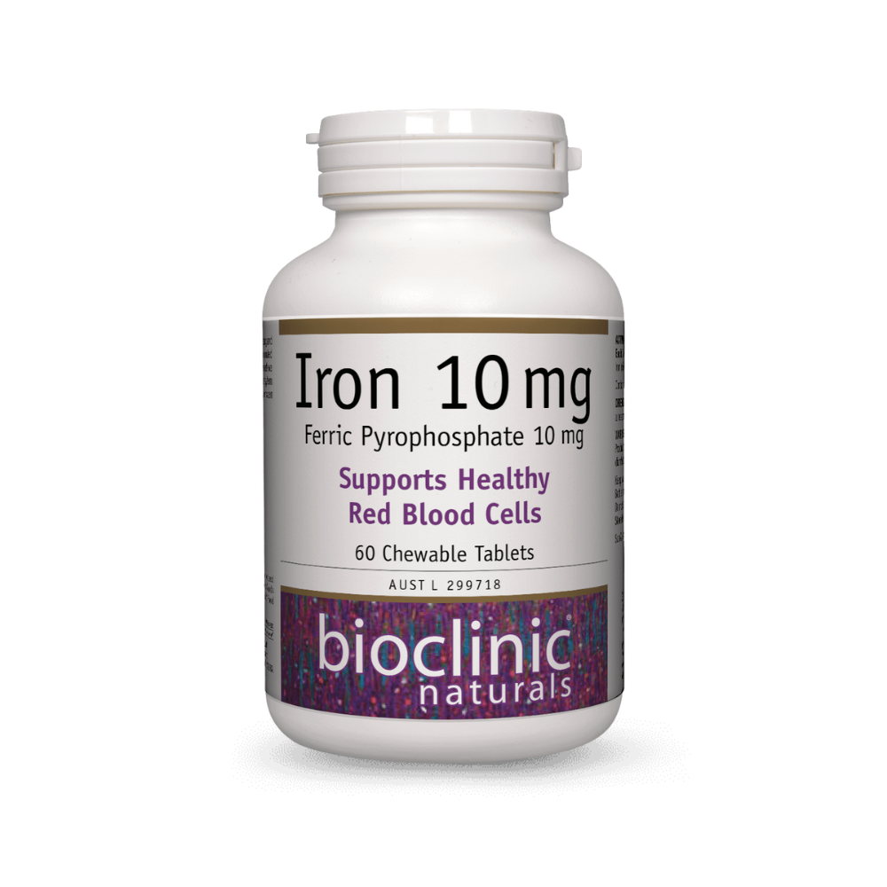 Bioclinic Naturals Iron 10 mg 60 Tablets