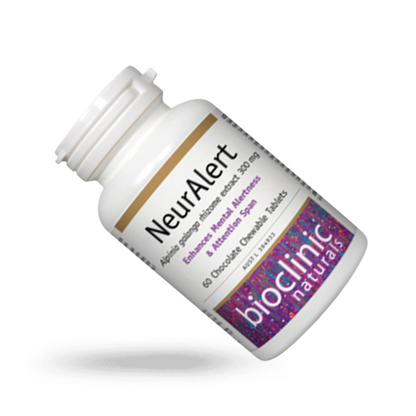 BioClinic Naturals NeurAlert 60 Chocolate Chewable Tablets