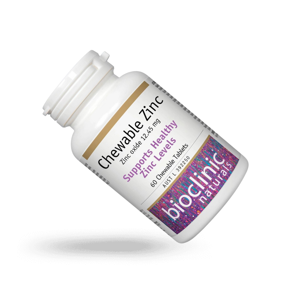 Bioclinic Naturals Chewable Zinc 60 Tablets