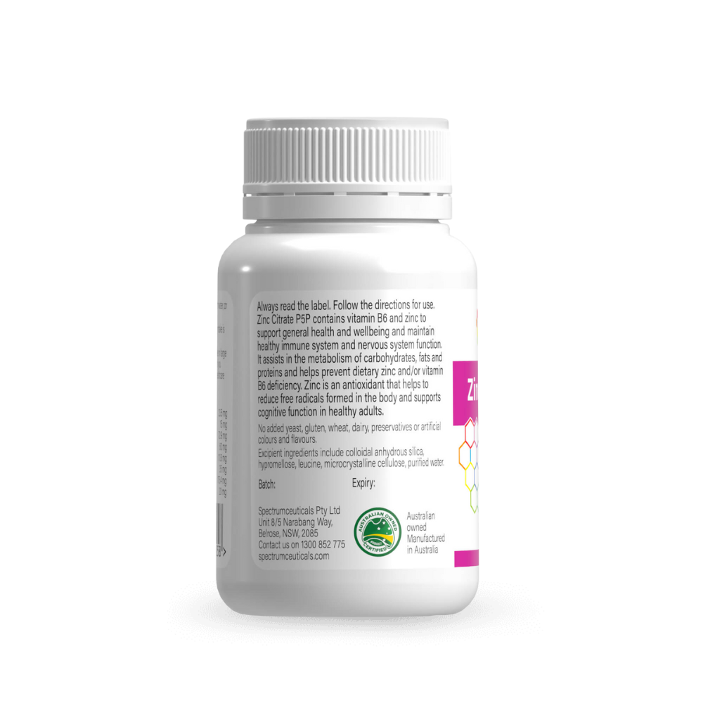 Zinc Citrate P5P 90 Capsules